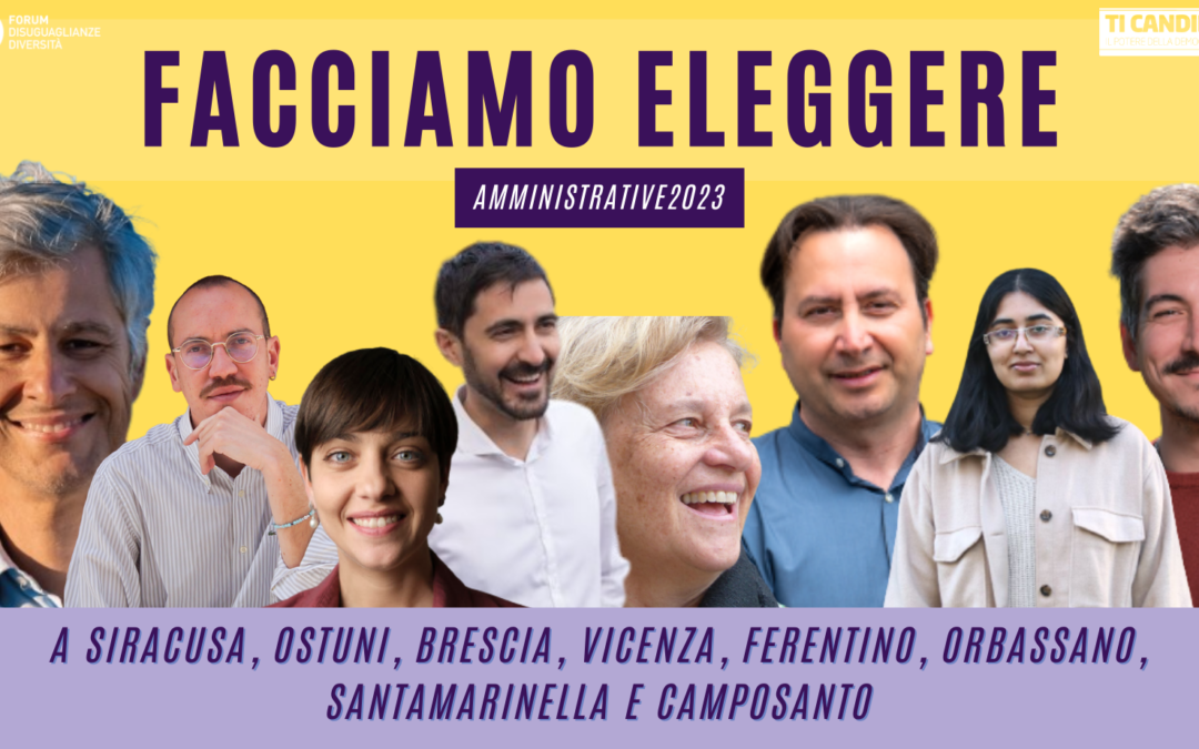 Ecco i candidati e le candidate che sosteniamo alle prossime comunali